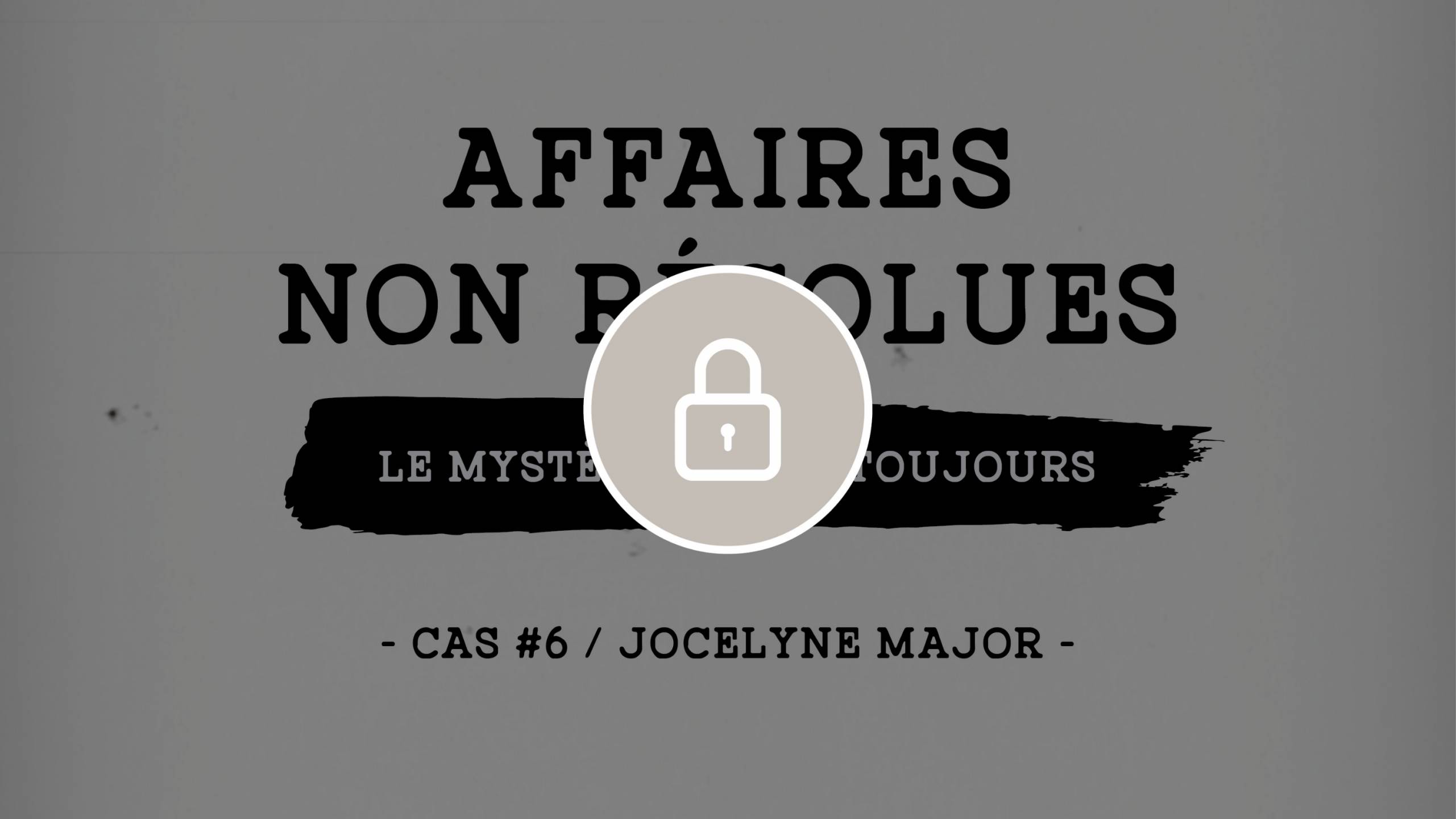 Affaires non résolues